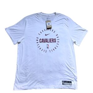NWT Men's Nike Cleveland Cavaliers T-shirt, White/Burgundy, Polyester, XXL